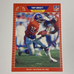 1989 Pro Set Football Card Tony Dorsett #453